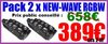 PACK DE 2 8BEAM-FX RGBW DMX AFX
