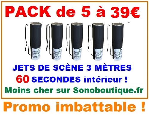 39€ le pack 5 JETS DE SCÈNE 3M / 60s intérieur