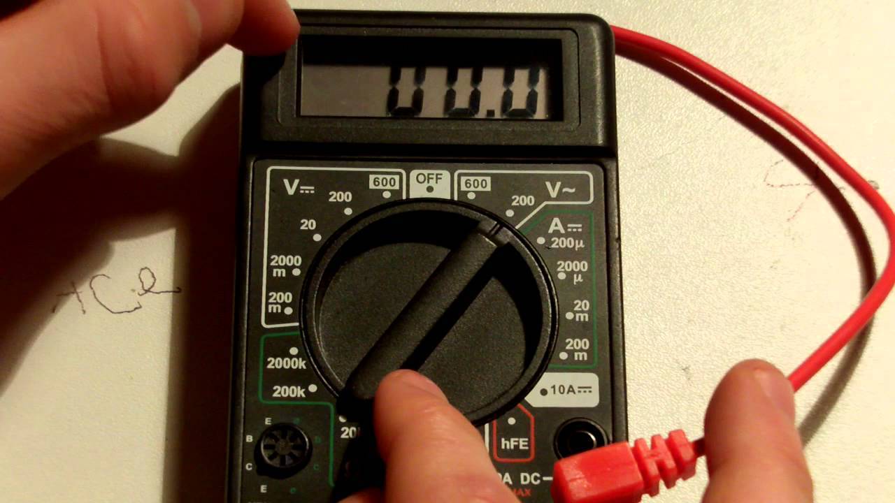 Automatique Numérique Lcd Multimètre Ampèremètre Voltmètre Courant Testeur  de Circuit