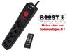 Multiprise  5 prises boost b-remote506-fr noir