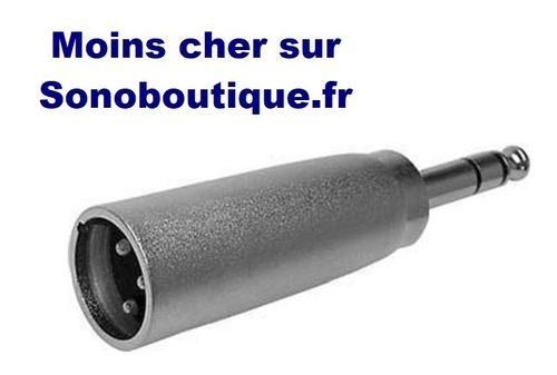 Xlr male 3 broches vers fiche jack male 6.35mm