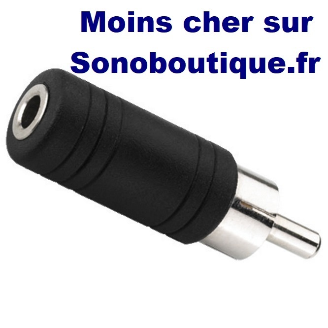 Audiophonics - Cordon adaptateur Jack 3,5mm mâle stéréo vers RCA femelle  15cm